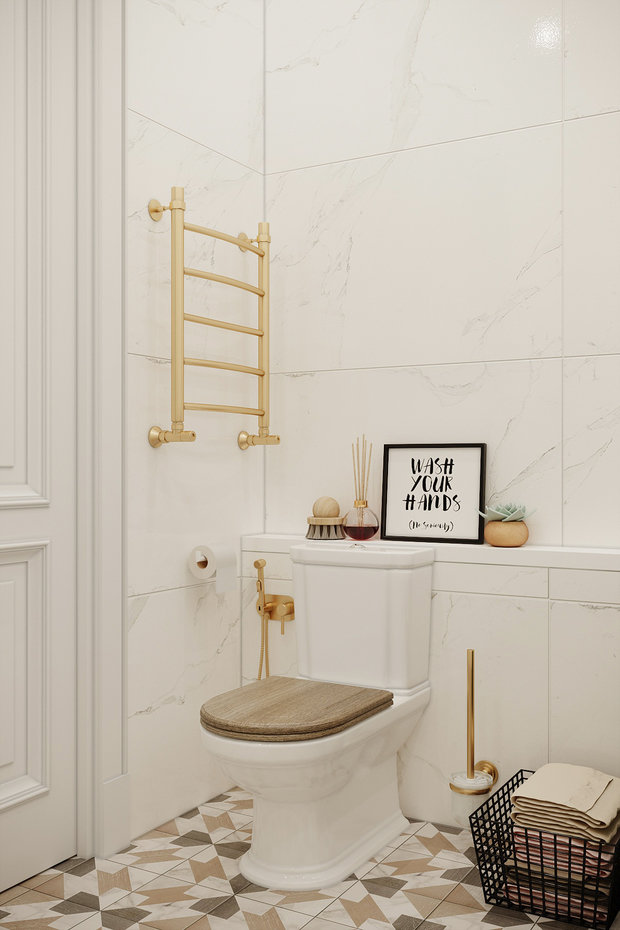 Фото из портфолио Проект и реализация двушки 70 кв.м. в ЖК на Академической – фотографии дизайна интерьеров на INMYROOM