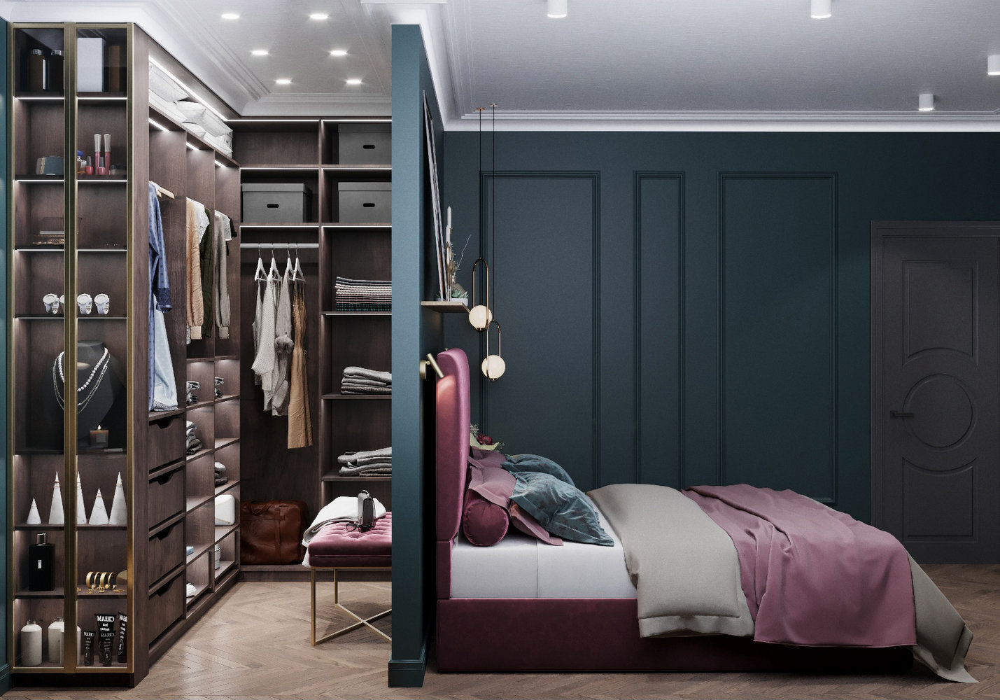 Фотография: Спальня в стиле Классический, Современный, Кухня и столовая, Ванная, Гостиная, Детская, Гардеробная, Квартира, Проект недели, Зеленый, Синий, Розовый, 3 комнаты, 60-90 метров, ПРЕМИЯ INMYROOM – фото на INMYROOM