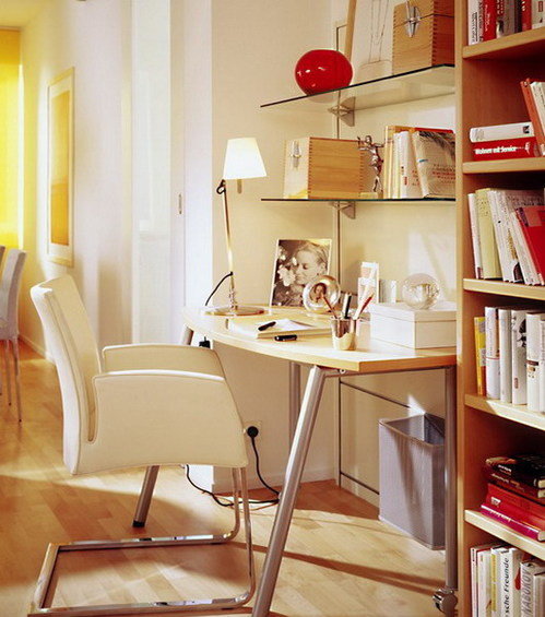 Фотография: Кабинет в стиле Современный, Гостиная, Интерьер комнат, Переделка, Ремонт – фото на INMYROOM