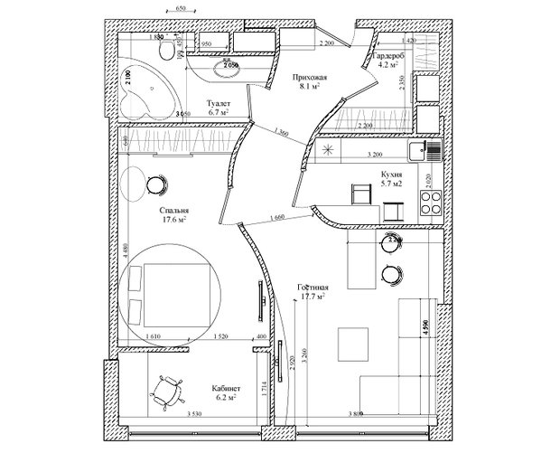 Фото из портфолио Проект 30 – фотографии дизайна интерьеров на INMYROOM