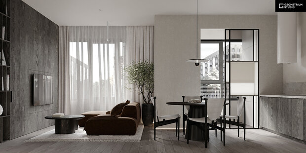 Фото из портфолио Петровский Парк 97,1 м2 – фотографии дизайна интерьеров на INMYROOM