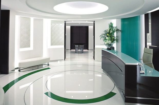 Фотография: Офис в стиле Хай-тек, Ремонт на практике, напольное покрытие – фото на INMYROOM