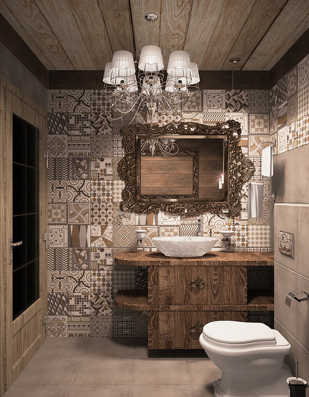 Фотография: Ванная в стиле Прованс и Кантри – фото на INMYROOM