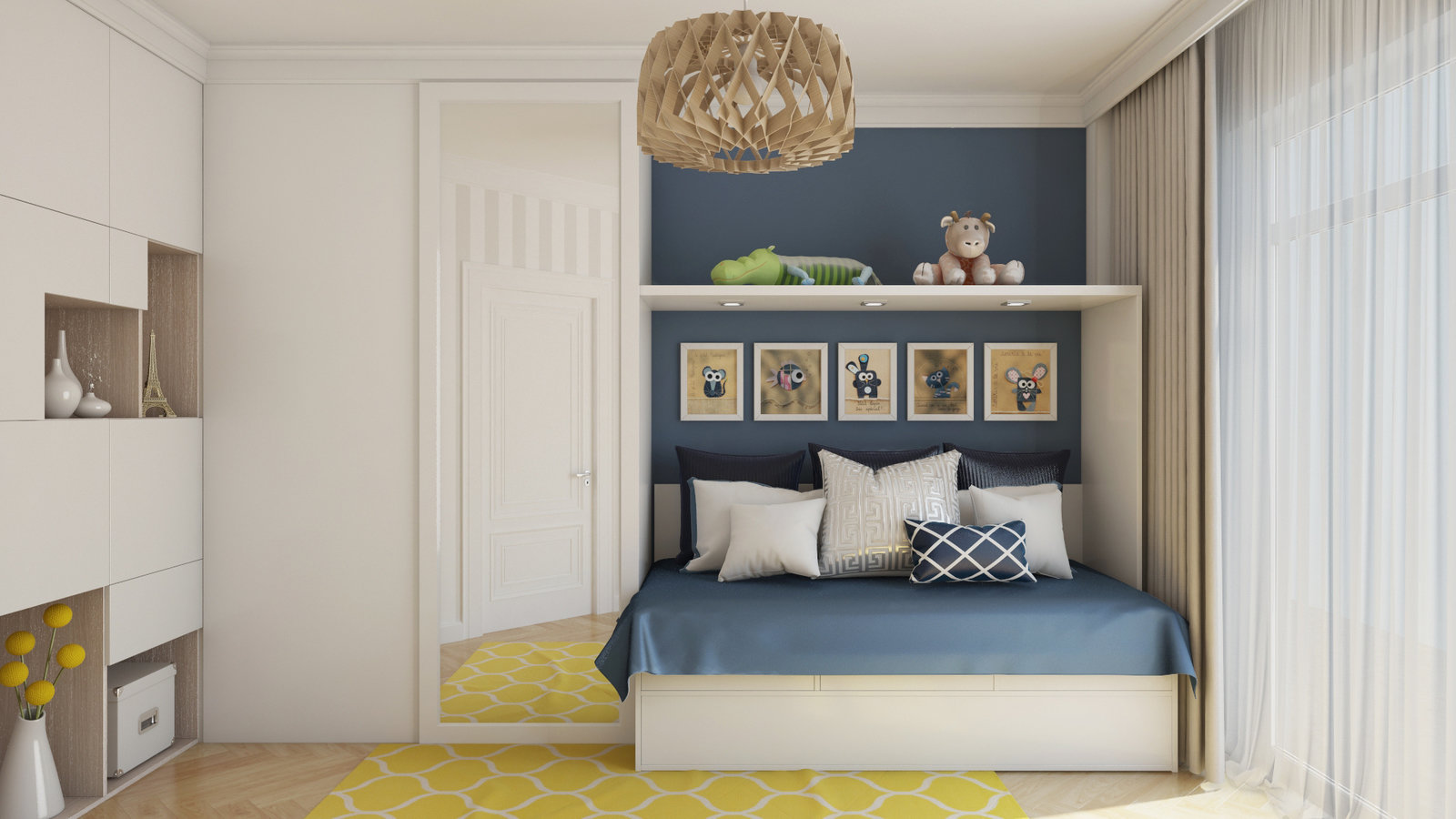 Фотография: Детская в стиле Современный, Квартира, Проект недели, Сочи, Евгения Матвеенко, FlatsDesign, Монолитный дом, 3 комнаты, Более 90 метров – фото на INMYROOM