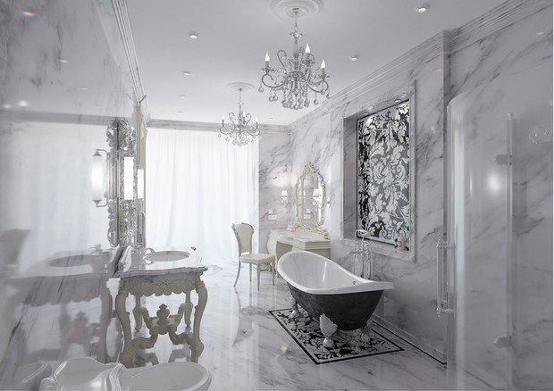 Фото из портфолио Апартаменты в Москва-Сити – фотографии дизайна интерьеров на INMYROOM