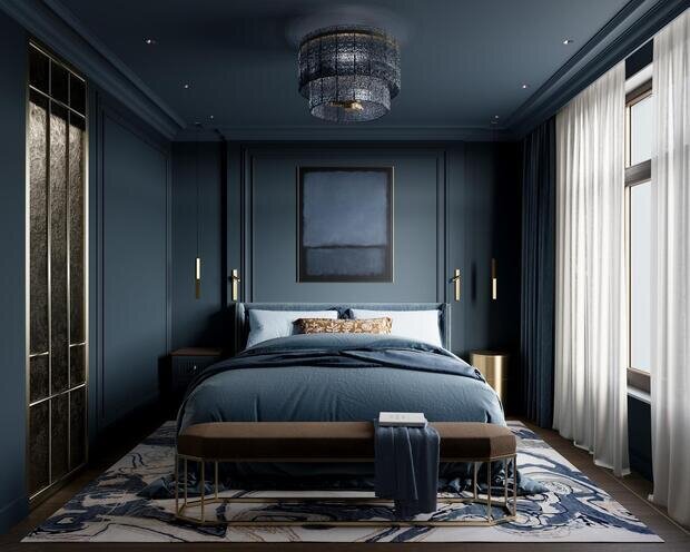 Фото из портфолио Дизайн интерьера квартиры в ЖК «Noble (Нобл)» с элементами американской классики – фотографии дизайна интерьеров на INMYROOM