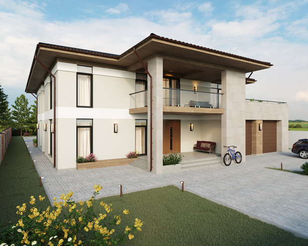 Ландшафт в стиле Современный