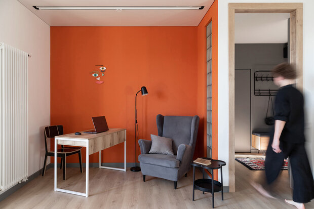 Фотография: Кабинет в стиле Современный, Квартира, Проект дня, Санкт-Петербург, 40-60 метров, минимализм, современный, Екатерина Бубнова – фото на INMYROOM