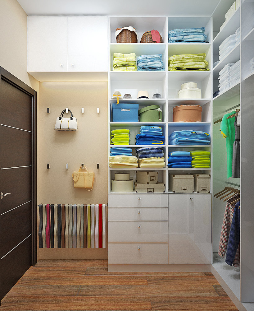 Фото из портфолио Компактная гардеробная комната при спальне – фотографии дизайна интерьеров на INMYROOM Фото из портфолио Компактная гардеробная комната при спальне – фотографии дизайна интерьеров на INMYROOM