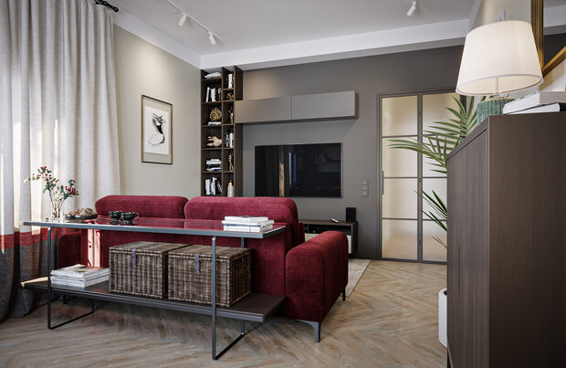 Картины — коллекция дедушки заказчицы.