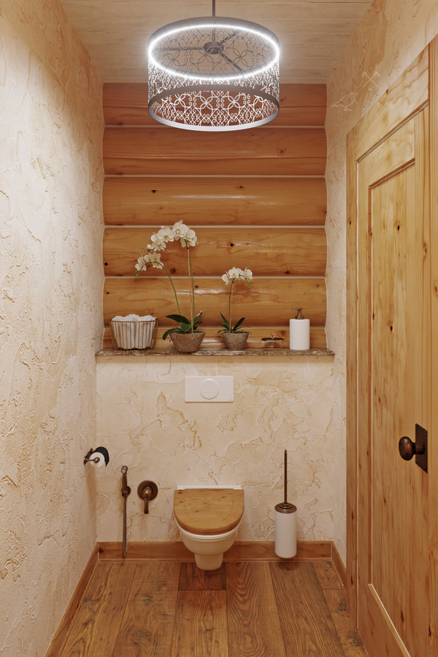 Фотография: Ванная в стиле Прованс и Кантри, Проект недели, Дача, Подмосковье, Юлия Соловьева, Более 90 метров – фото на INMYROOM