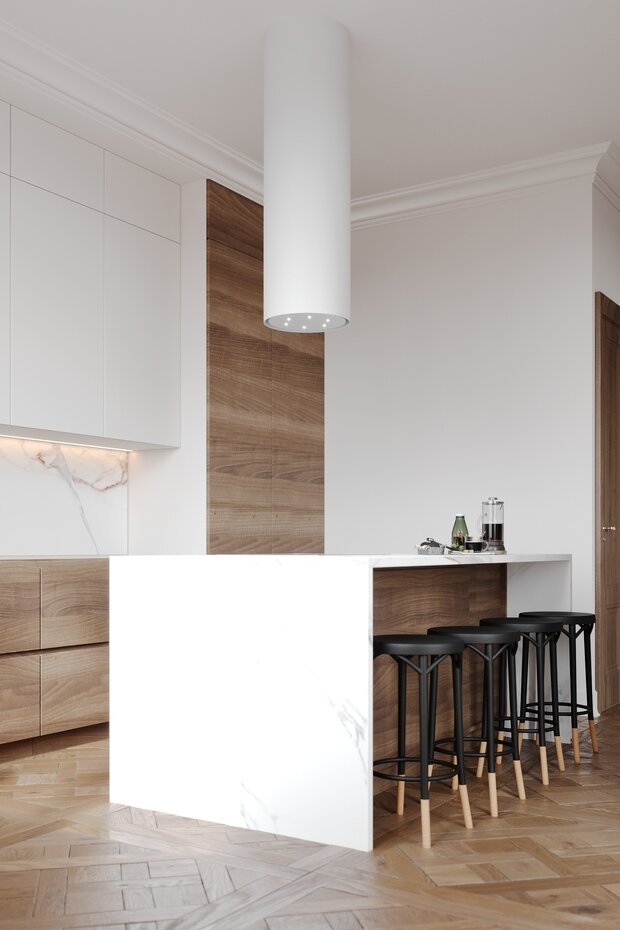 Фото из портфолио Гостиная. Кухня. Ванная. Duderhof Club – фотографии дизайна интерьеров на INMYROOM