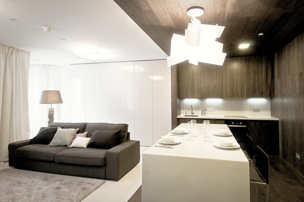 Фотография: Кухня и столовая в стиле Лофт, Современный, Квартира, Дома и квартиры, IKEA, Проект недели – фото на INMYROOM