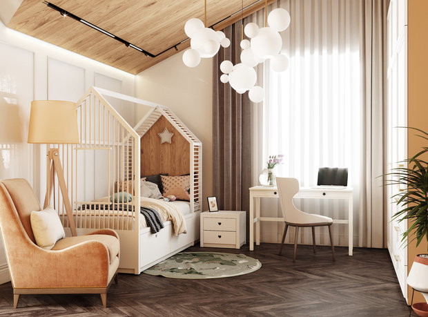 Фото из портфолио Дизайн дома в тёплых тонах восточных специй – фотографии дизайна интерьеров на INMYROOM