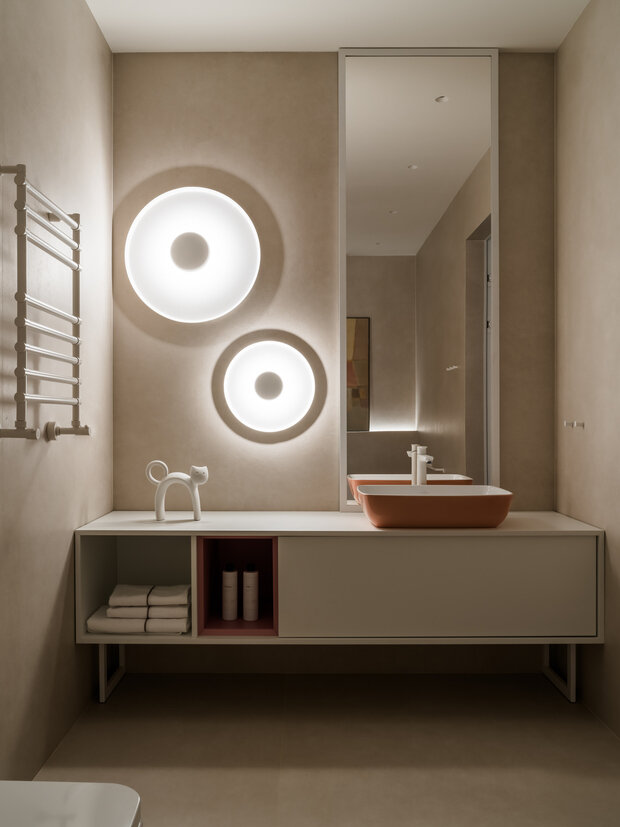 Фотография: Ванная в стиле Современный, Минимализм, Дом, Проект дня, Москва, Дом и дача, 4 и больше, Более 90 метров, минимализм с элементами современного дизайна, Филипп Черников, Юлия Долина – фото на INMYROOM