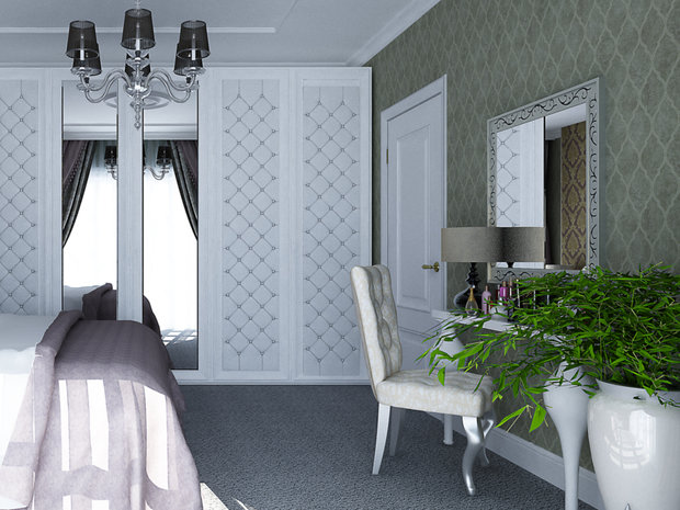 Фото из портфолио Спальня-будуар в мягких тонах – фотографии дизайна интерьеров на INMYROOM