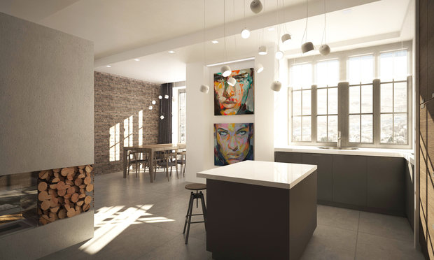 Фото из портфолио Дерево и цемент – фотографии дизайна интерьеров на INMYROOM