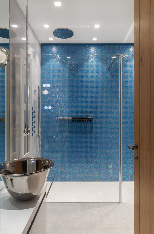 Фотография: Ванная в стиле Хай-тек, Проект недели, Москва, Более 90 метров, #эксклюзивныепроекты, ЖК «Легенда Цветного», Ab-architects – фото на INMYROOM