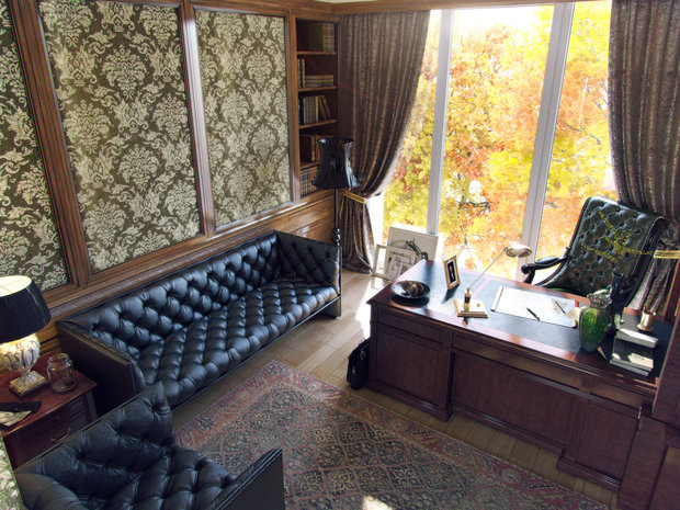 Фото из портфолио Тандем классики и современного стиля в интерьере загородного дома – фотографии дизайна интерьеров на INMYROOM