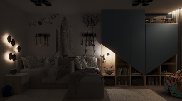 Фото из портфолио Детская для двух мальчиков – фотографии дизайна интерьеров на INMYROOM