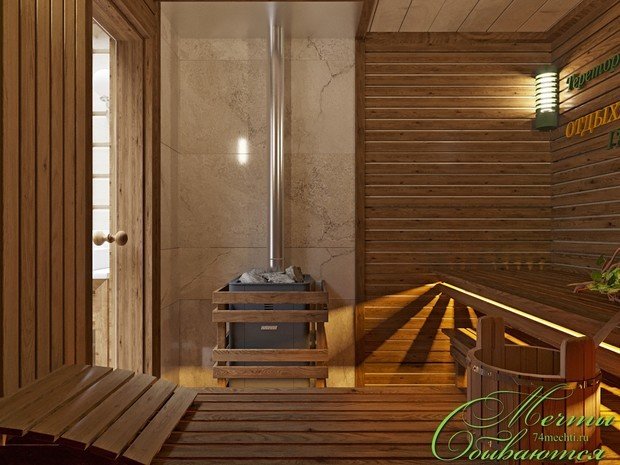 Фото из портфолио Баня как территория отдыха – фотографии дизайна интерьеров на INMYROOM