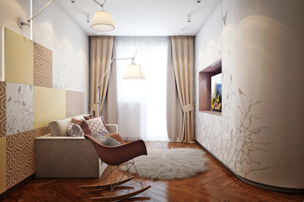 Фото из портфолио гостевая в квартире – фотографии дизайна интерьеров на INMYROOM