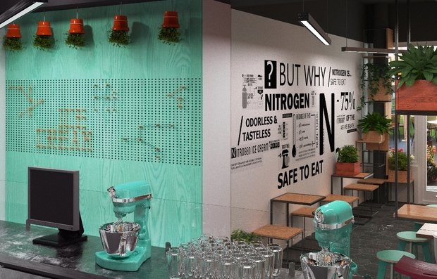 Фото из портфолио Кафе-мороженое – фотографии дизайна интерьеров на INMYROOM
