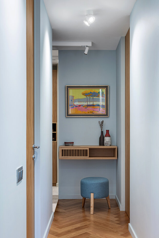 Фотография: Прихожая в стиле Скандинавский, Современный, Малогабаритная квартира, Квартира, Проект недели, Москва, Блочный дом, 2 комнаты, до 40 метров, Наталия Ленда – фото на INMYROOM