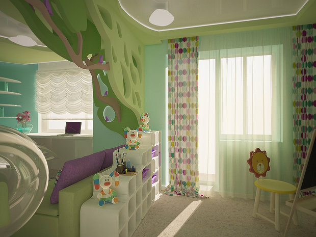 Фото из портфолио Детская для принцессы – фотографии дизайна интерьеров на INMYROOM