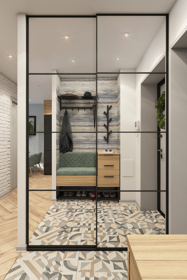 Фото из портфолио Квартира 61,4 м2 (2020) – фотографии дизайна интерьеров на INMYROOM