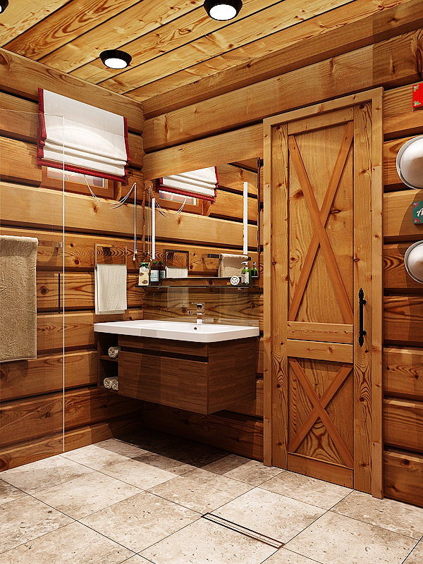 Фото из портфолио Баня в стиле  шале – фотографии дизайна интерьеров на INMYROOM