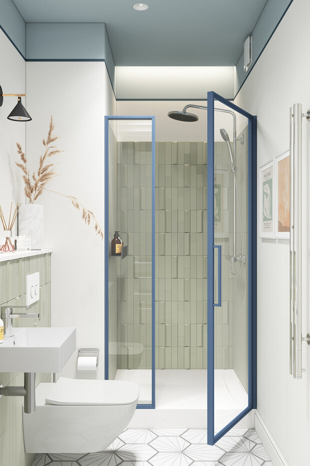 Фотография: Ванная в стиле Современный, Квартира, Проект дня, Москва, OM Design, 4 и больше, Более 90 метров – фото на INMYROOM