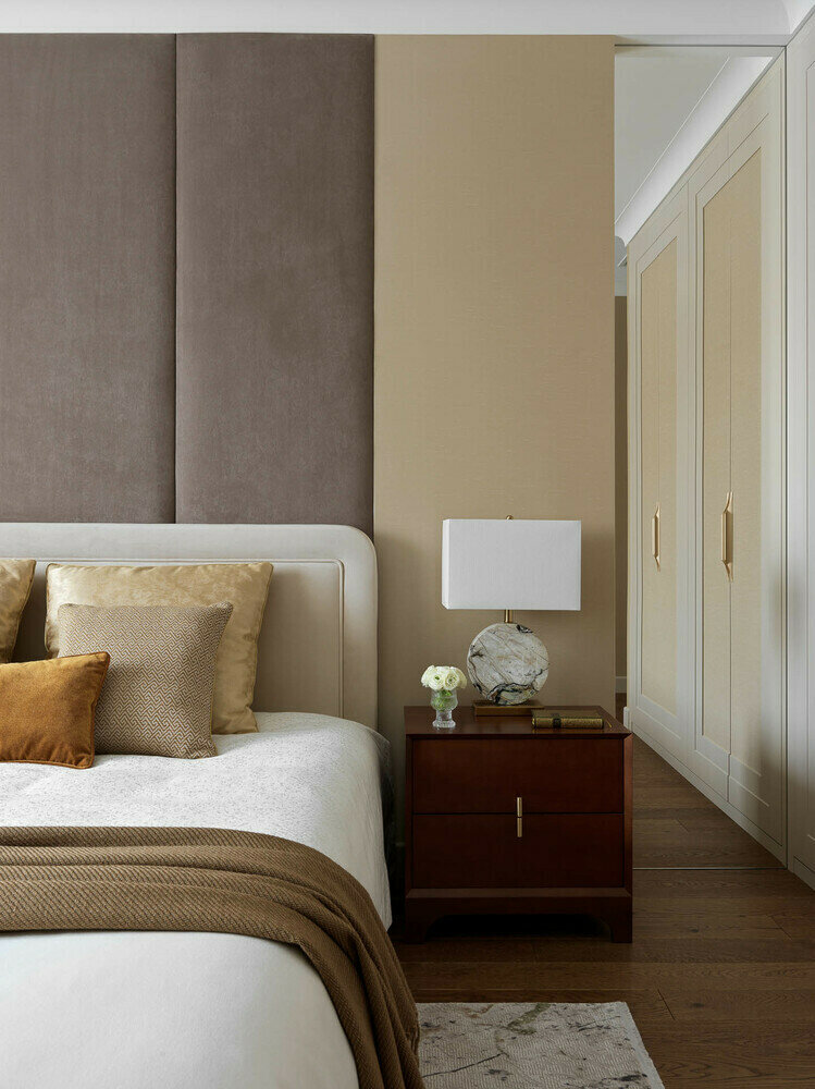 Фотография: Спальня в стиле Современный, Квартира, Проект недели, Москва, Монолитный дом, 3 комнаты, Более 90 метров, Anddesign – фото на INMYROOM