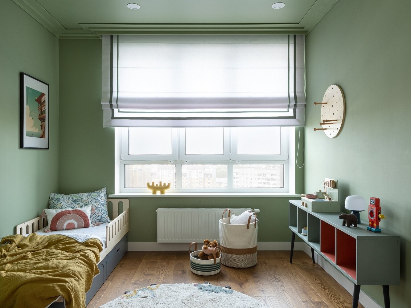 Фотография: Детская в стиле Современный, Квартира, Проект недели, Казань, 4 и больше, 60-90 метров, Монолитно-кирпичный, Студия Komnata, Юлия Гамаюнова – фото на INMYROOM