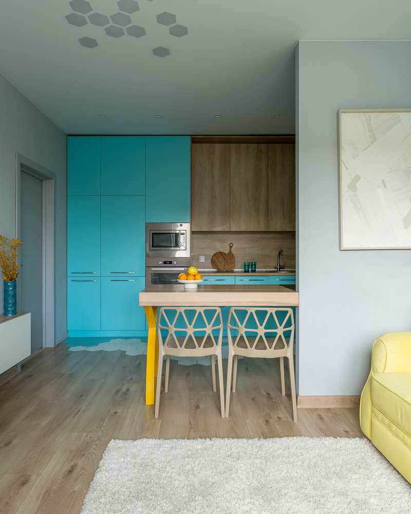 Фотография: Кухня и столовая в стиле Современный, Квартира, Проект недели, Челябинск, 3 комнаты, 40-60 метров, Юлия Танцирева – фото на INMYROOM