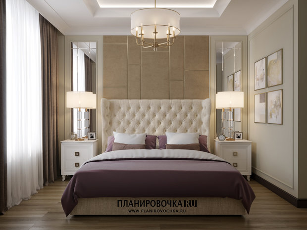 Фото из портфолио ЖК "Ясный", Спальня 12,6 м2 – фотографии дизайна интерьеров на INMYROOM