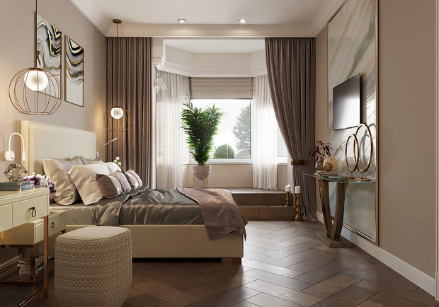 Фото из портфолио Неоклассика на  "Смольном проспекте" – фотографии дизайна интерьеров на INMYROOM