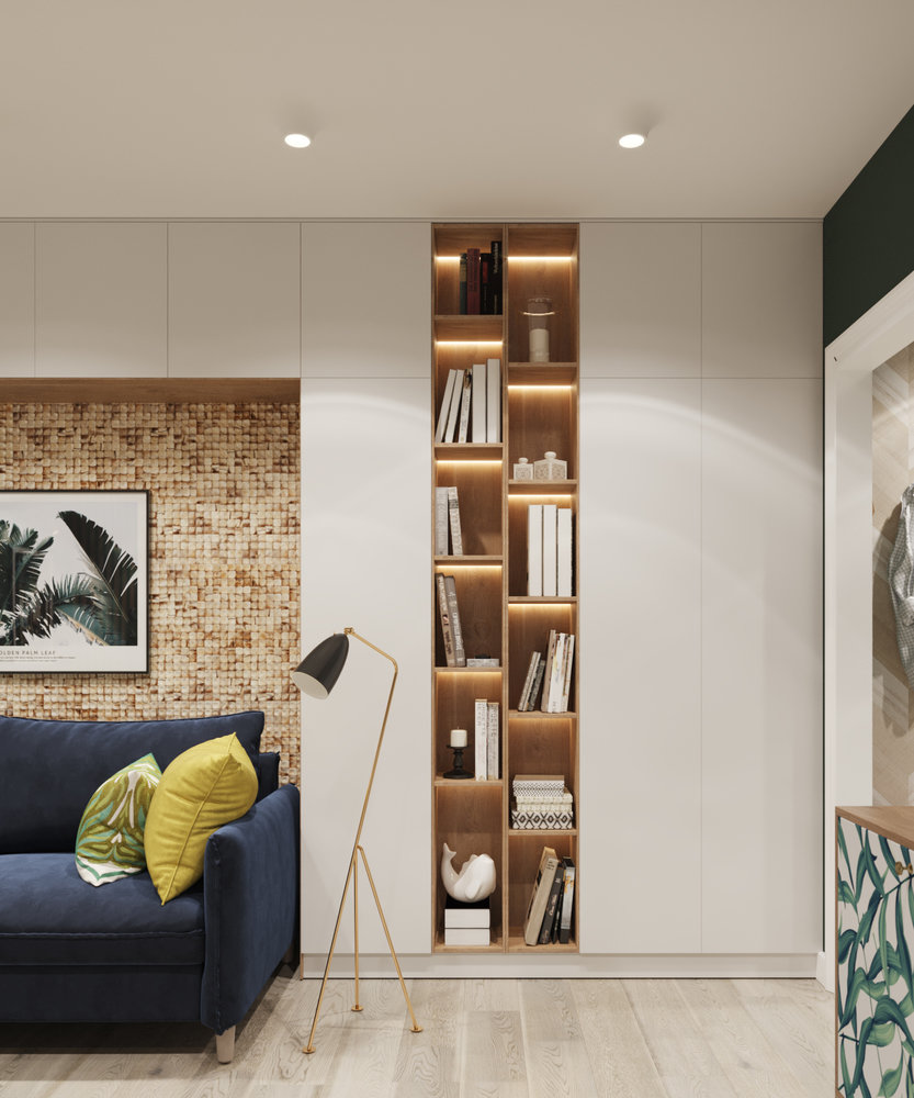 Фотография: Гостиная в стиле Современный, Квартира, Проект дня, Москва, Юлия Чернова, 3 комнаты, 60-90 метров – фото на INMYROOM Фотография: Гостиная в стиле Современный, Квартира, Проект дня, Москва, Юлия Чернова, 3 комнаты, 60-90 метров – фото на INMYROOM