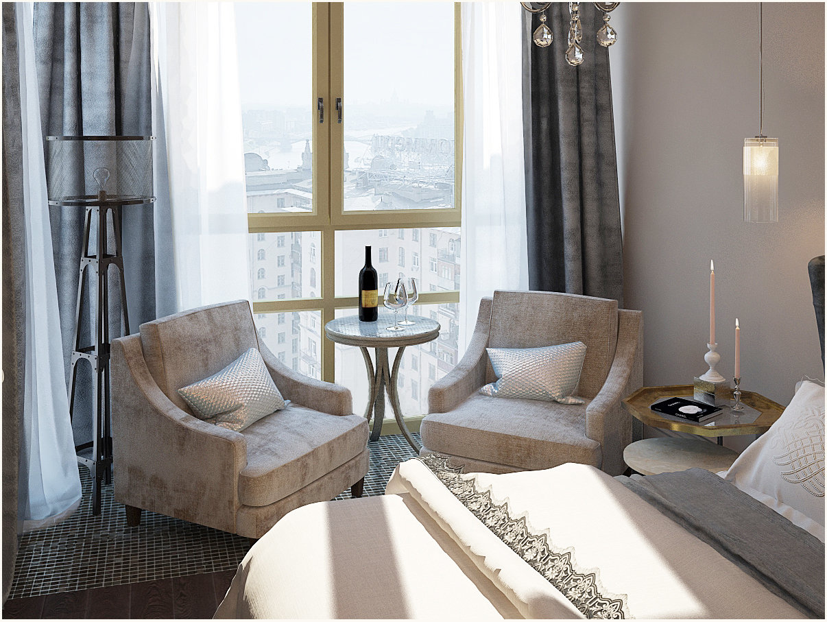 Фотография: Спальня в стиле Прованс и Кантри, Эклектика, Квартира, Цвет в интерьере, Дома и квартиры, Проект недели, Серый – фото на INMYROOM