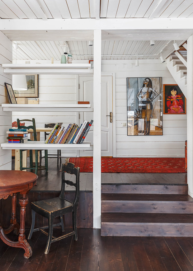 Фотография: Мебель и свет в стиле Прованс и Кантри, Эклектика, Дом, Проект недели, Дача, Дом и дача, как оформить деревянный дом, Таруса, Калужская область, Алексей Дунаев, Марианна Запольская, ПРОЕКТ905, перестройка дачи, пристройки к даче – фото на INMYROOM