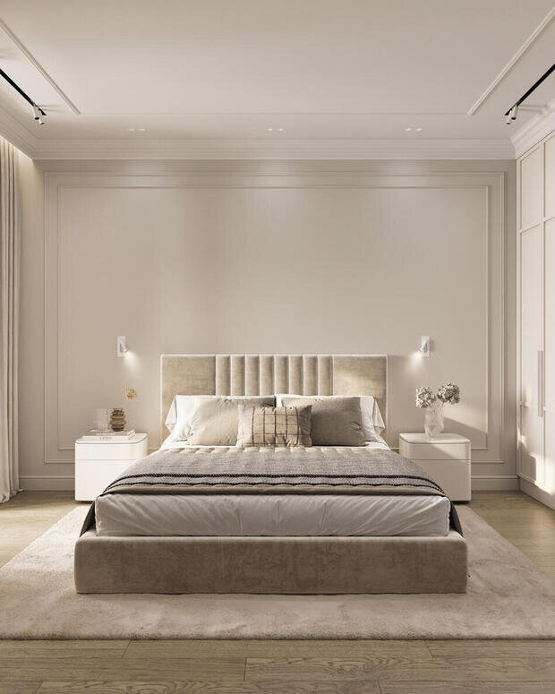 Фото из портфолио Дизайн-проект квартиры в ЖК «Shagal» в стиле современная классика – фотографии дизайна интерьеров на INMYROOM