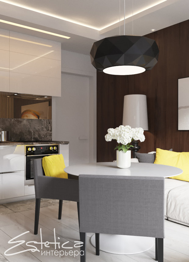 Фото из портфолио •Yellow accent • – фотографии дизайна интерьеров на INMYROOM