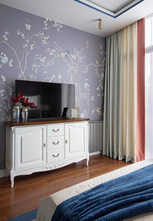 Фотография: Спальня в стиле Классический, Современный, Эклектика, Квартира, Проект недели, Калининград, Монолитный дом, 3 комнаты, 40-60 метров, 60-90 метров, Юлиана Шлегель – фото на INMYROOM