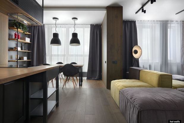 Фото из портфолио Теплый LOFT – фотографии дизайна интерьеров на INMYROOM