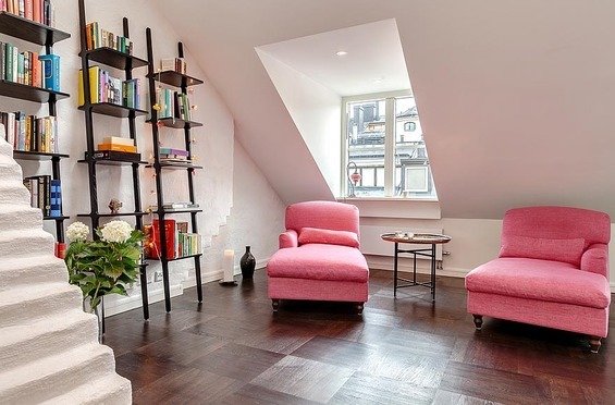 Фотография: Гостиная в стиле Прованс и Кантри, Эклектика, Декор и DIY, Квартира, Дома и квартиры, Пентхаус, Стокгольм, Мансарда – фото на INMYROOM