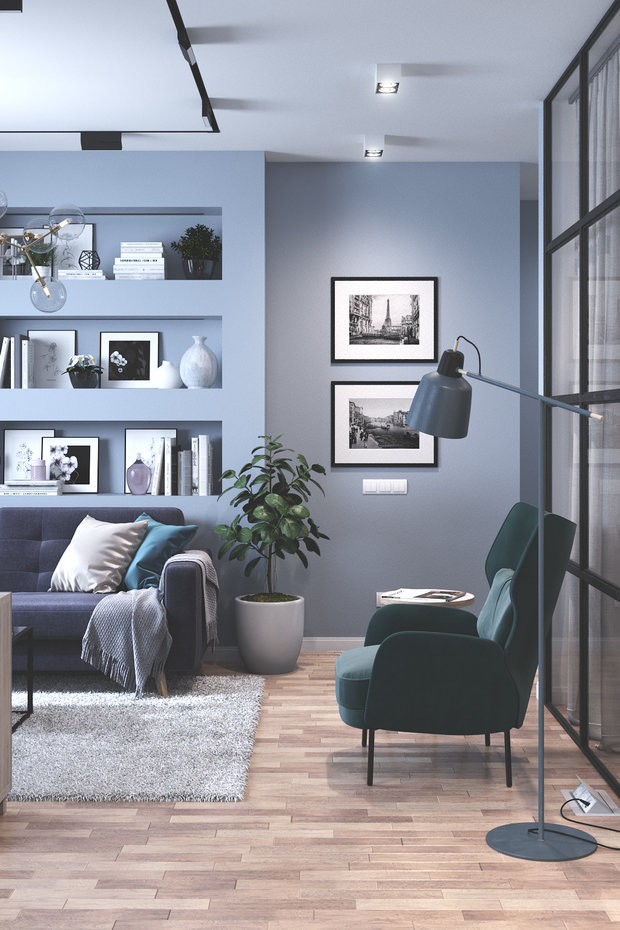 Фото из портфолио Для счастливой жизни. Проект интерьера квартиры 90 м2. – фотографии дизайна интерьеров на INMYROOM