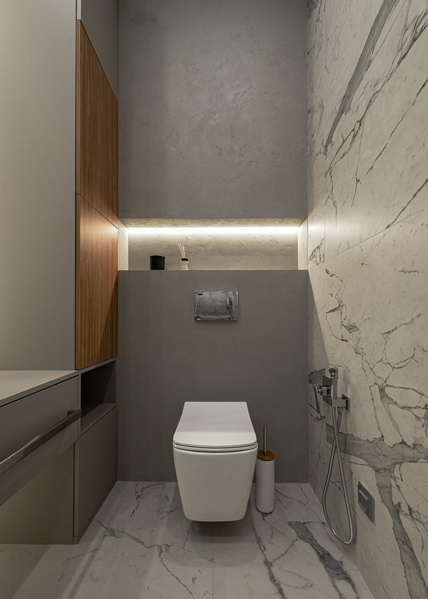 Фотография: Ванная в стиле Современный, Минимализм, Скандинавский, Квартира, Проект недели, Ростов-на-Дону, 4 и больше, Более 90 метров, L.I.S.T., Ирина Власова – фото на INMYROOM