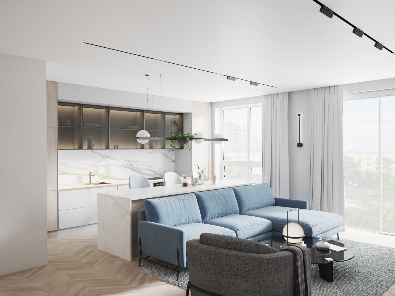 Фотография: Гостиная в стиле Минимализм, Современный, Декор интерьера, Квартира, Советы, Москва, 3 комнаты, Более 90 метров, DSGN HUB, Нина Воинова – фото на INMYROOM Фотография: Гостиная в стиле Минимализм, Современный, Декор интерьера, Квартира, Советы, Москва, 3 комнаты, Более 90 метров, DSGN HUB, Нина Воинова – фото на INMYROOM