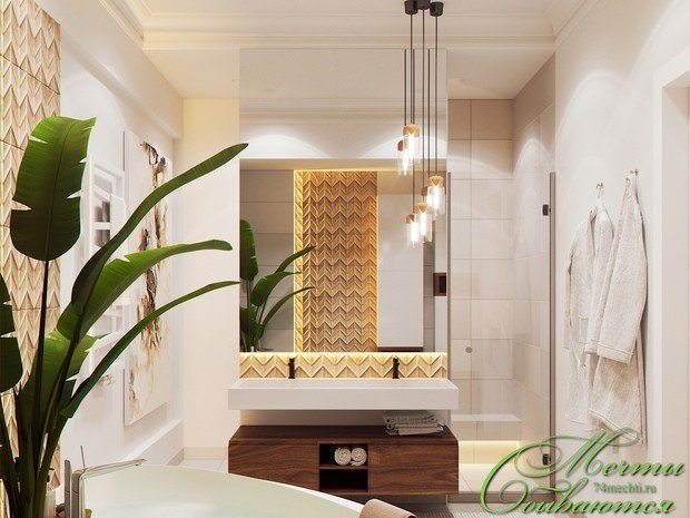 Фото из портфолио Лёгкая неоклассика в ванных комнатах – фотографии дизайна интерьеров на INMYROOM