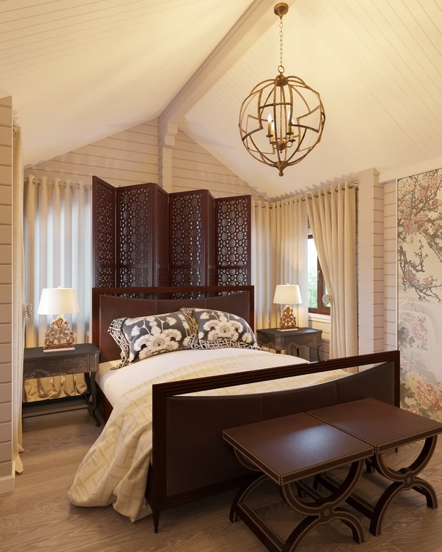 Фотография: Спальня в стиле Восточный, Дом, Проект дня, Дом и дача – фото на INMYROOM